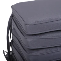 Outsunny Set of 6 Pcs Chair Cushion, 42Lx42Wx5T cm-Grey(m-7)