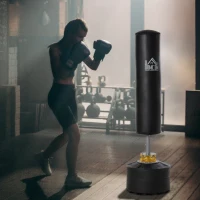HOMCOM Punching Bag with Stand Heavy Boxing Set w/ Suction Cup Base for Adult Youth, Home Office Gym(m-9)
