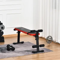 HOMCOM Multifunctional Sit Up Bench Adjustable Leg Placements Exercise Foldable Exercise Machine for Home, Office and Gym(m-10)