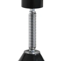 HOMCOM Punching Ball de Boxe Montado na Parede Altura Ajustável com Barra Giratória e Inflador 79x72x20cm Preto e Vermelho(m-8)