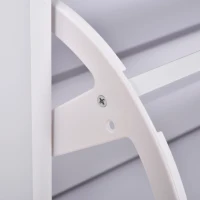 HOMCOM Wooden Shoe Rack Modern Storage Cabinet Cupboard with 4 Doors Hallway Furniture (Black)(m-9)