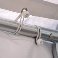 Tente barnum tonnelle de réception 6L x 4l x 2,8H m blanc(m-8)