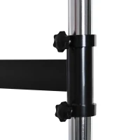 HOMCOM Punching Ball de Boxe Montado na Parede Altura Ajustável com Barra Giratória e Inflador 79x72x20cm Preto e Vermelho(m-9)