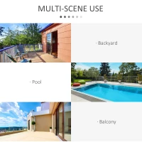 Outsunny 2-Seater Rattan Bistro Set: 1 x table, 2 x chairs-Brown(m-6)