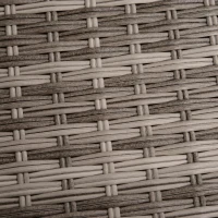 Outsunny 8 Pieces PE Rattan Sofa Set with Cushions, Garden Corner Sofa with 4 Seater Sofa, 2 Footstools and 2 Coffee Table Set, Space-saving Design, No Assembly Required, Grey(m-8)
