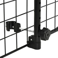PawHut Grade de Segurança de Carro para Cães Extensível Universal Grade de Segurança para Cães com Largura Ajustável 91-152x30cm Preto(m-9)