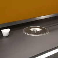 Emuca Pattumiera da incasso Recycle per piano cucina, 8 litri, Acciaio inossidabile(m-3)