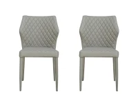 Homemania Set di 2 Sedie Ara Grigio(m-1)