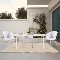 Homemania Set di 2 Sedie Dalis Bianco(m-5)
