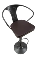 Sgabello Imbottito Detroit Cm 51X48X86-108(m-8)