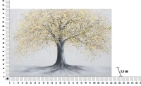 Dipinto Su Tela Tree Simple -B- Cm 120X3,8X80(m-3)