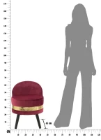 Sedia Mini Paris Bordeaux Cm Ø 45X62(m-9)