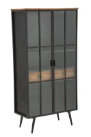 Mobile Iron School Porta Bottiglie Cm 81X42X162,5(m-1)