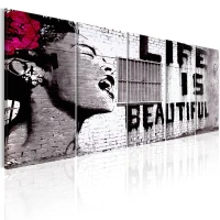 Quadro - Banksy: Life is Beautiful 200x80(m-1)