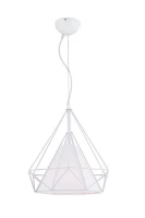 Homemania Lampada A Sospensione Solin Bianco W10xD10xH120 cm(m-1)