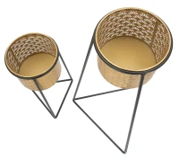 Vasi Coppia Glax Cm Ø 43X36X70-27X23X45 (m-2)