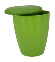 Sgabello Contenitore Easy Verde Cm Ø 38X45(m-3)