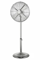 Kooper Ventilatore Cromato 40 Piantana H 130 Base Tonda(m-7)
