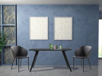 Homemania Set di 2 Sedie Dalis Nero(m-4)