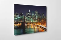 Homemania Quadro Da Parete City by Night Multicolore W70xD2xH45 cm(m-2)
