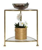 Tavolino 2 Ripiani Triangle Cm 45X45X50(m-3)