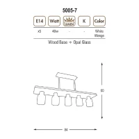 Homemania Lampada A Sospensione Atlas Bianco, Cromo(m-2)