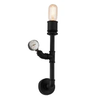 Homemania Lampada A Parete Metal Nero W7xD8xH48 cm(m-1)