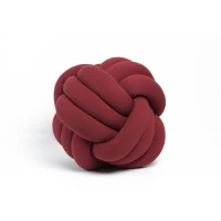 Homemania Cuscino Decorativo Knot in Cotone Bordeaux W45xD45xH42 cm(m-1)