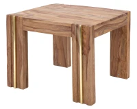 Tavolo Da Caffe' Quadrato Elegant Sheesham Cm 58X58X45(m-3)