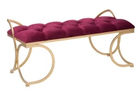 Panca Glam Luxy Bordeaux Cm 103X43X47(m-1)