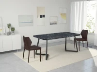 Homemania Set di 2 Sedie Ara Marrone(m-5)