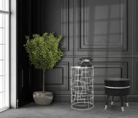 Tavolino Porta Telefono Ice Cm Ø 40X70 (m-2)