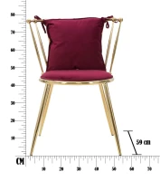 Sedia Glam Backy Cm  57X59X79(Seat Height Cm 49 )(m-12)