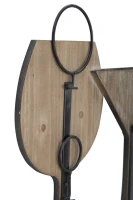 Porta Bottiglie Da Muro Glass Cm 71X12.5X41.5(m-9)