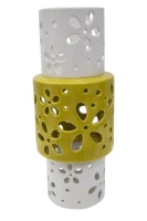 Vaso Porcellana Yellow Ring Ø Cm 14X34 (m-2)