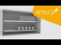 Emuca Scolapiatti per moduli da cucina 1000 mm in acciaio inossidabile(m-5)