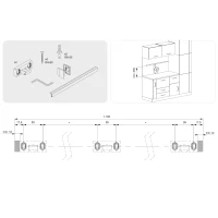 Emuca Portaposate per cucina, con secchio cromato, da appendere, acciaio, grigio antracite.(m-3)