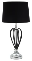 Lampada Da Tavolo Darky Silver Cm Ø 28X56 (m-5)