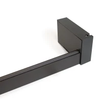 Emuca Barra appendiabili per armadi Castor con luce LED, batteria rimovibile e sensore di movimento, 1.158, Verniciato moka(m-8)