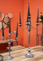 Porta Candela 5 Fuochi Industry Cm Ø 35.5X66(m-8)