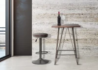 Sgabello Imbottito Round Ø Cm 38X60-82(m-2)