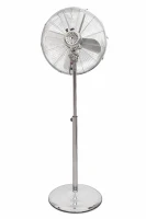 Kooper Ventilatore Cromato 40 Piantana H 130 Base Tonda(m-4)