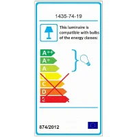 Lampada a Parete Arne Nero e Rame L25xP25xA23 cm(m-2)