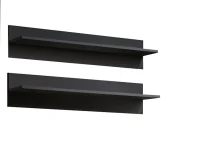 Homemania Set di 2 Mensole Paris Nero W100xD20xH20 cm(m-3)