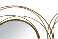 Pannello/Specchio Gold Round Cm 124,5X4X53,5(m-5)