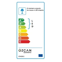 Homemania Lampada A Sospensione Derin Bianco 45cm(m-3)