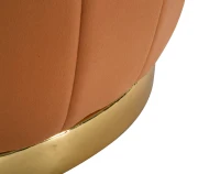 Puff Contenitore Paris Ruggine/Gold Cm Ø72X43(m-4)