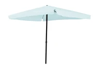 Ombrellone 3X3 Mt X 2,7 H Mt - Quadro - Struttura In Acciaio Colore Bianco - Apertura Per Sfogo Aria(m-1)