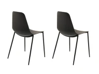 Homemania Set di 2 Sedie Antila Nero(m-3)