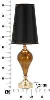 Lampada Da Tavolo Fashion Glam Cm Ø 27X81(m-9)
